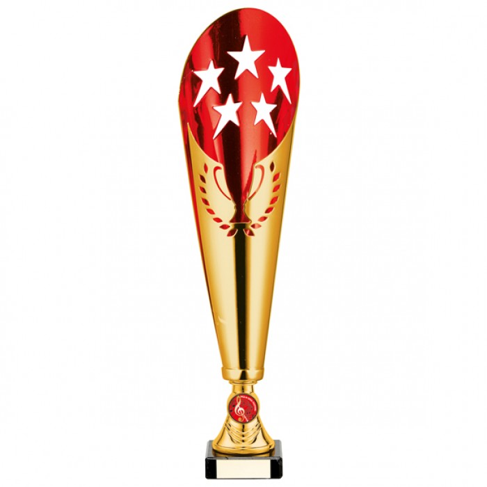 LEGENDARY GOLD/RED LASER CUP - 3 SIZES - 41CM - 43.5CM